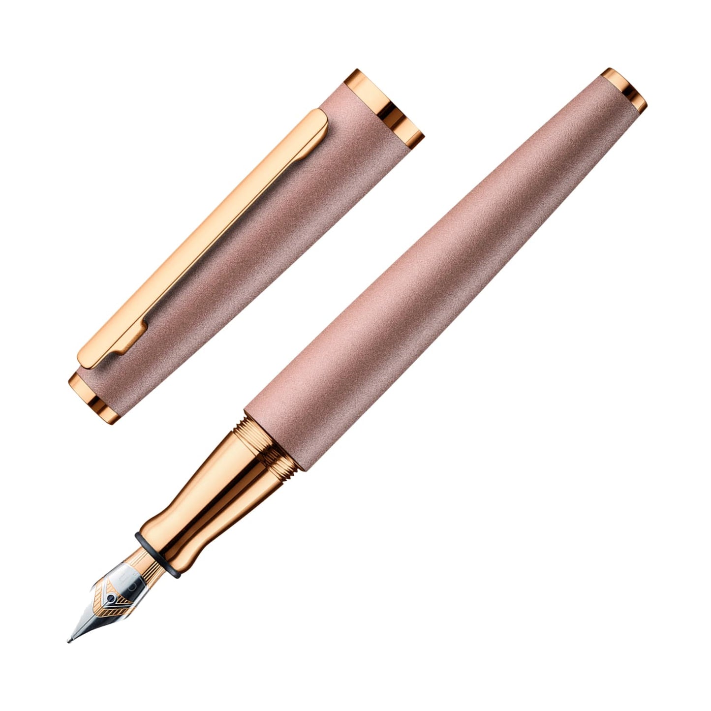 Otto Hutt Design 06 Fountain Pen in Seashell Pink with Rosegold Trim Fountain Pen