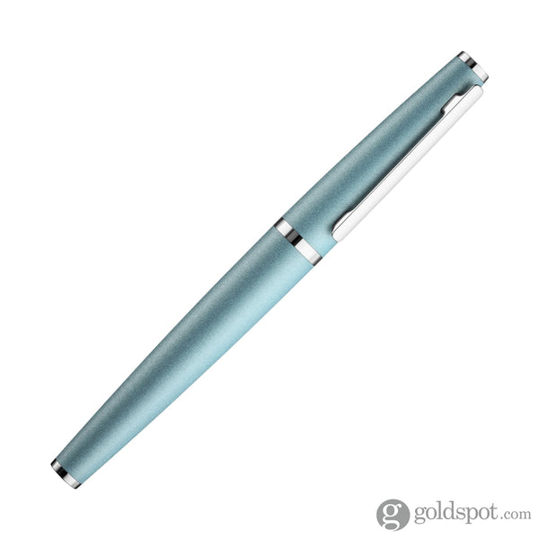 Otto Hutt Design 06 Rollerball Pen in Arctic Blue Matte with Platinum Trim Rollerball Pen