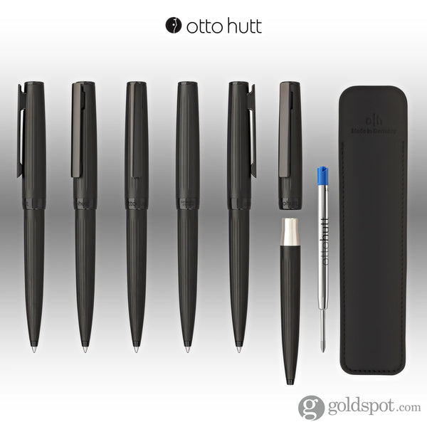 Otto Hutt Design 07 Ballpoint Pen in PVD Black Matte Rollerball Pen