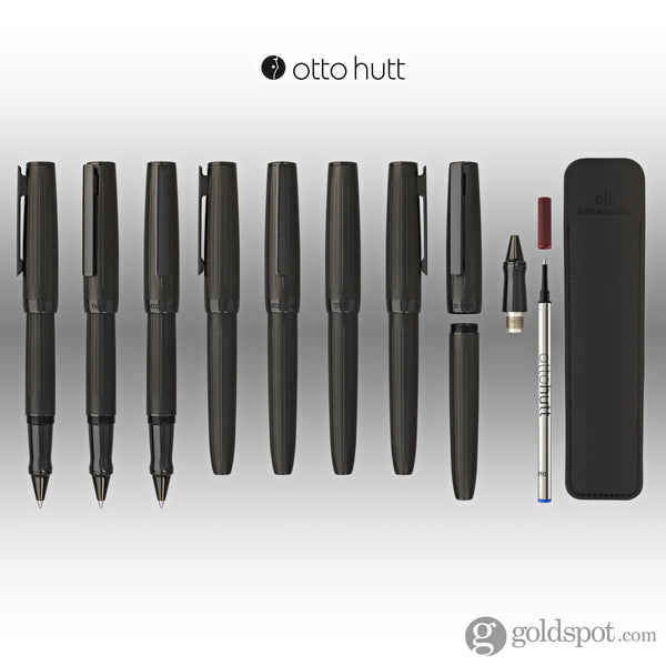 Otto Hutt Design 07 Rollerball Pen in PVD Black Matte Rollerball Pen