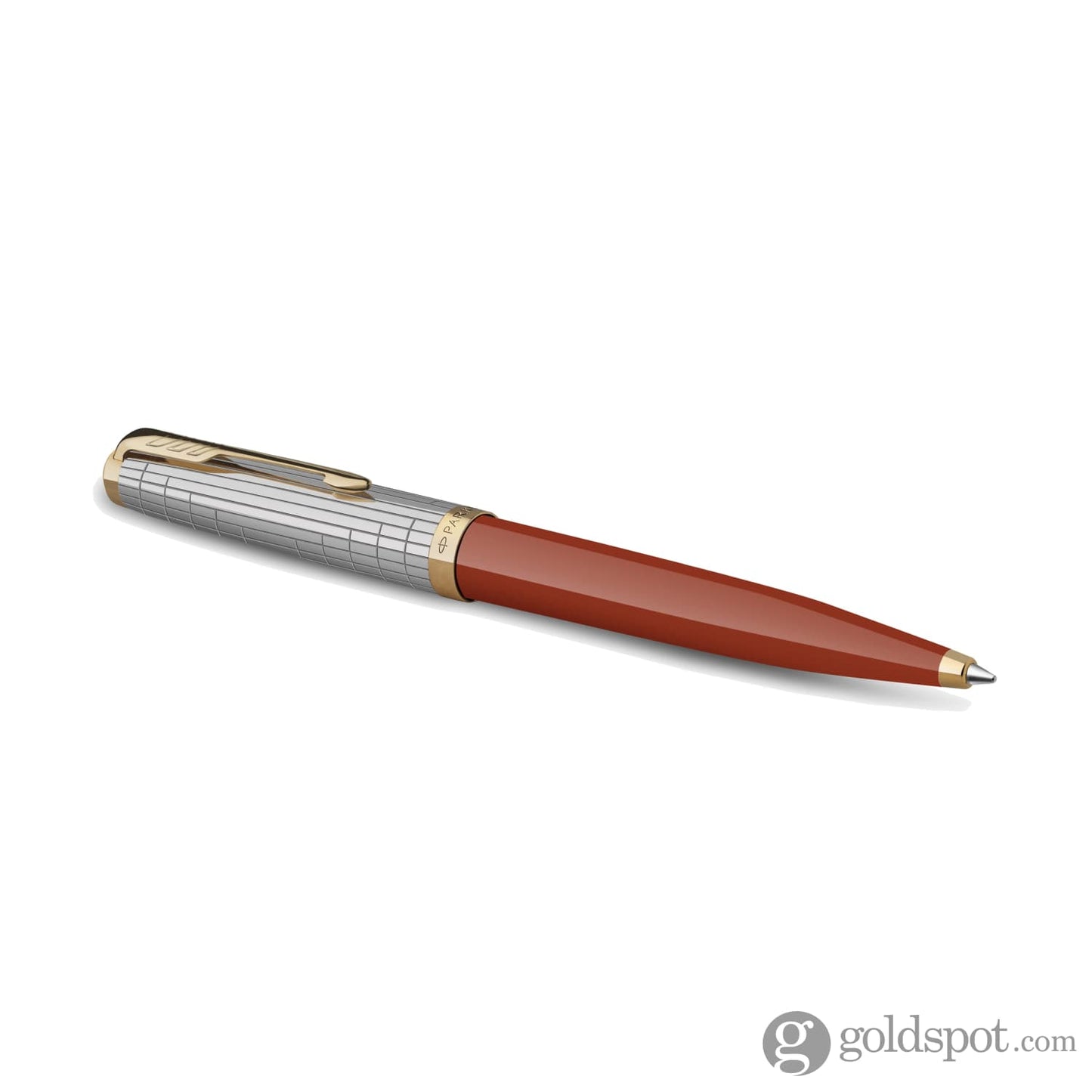 Parker 51 Premium Ballpoint Pen in Rage Red with Gold Trim Ballpoint Pen