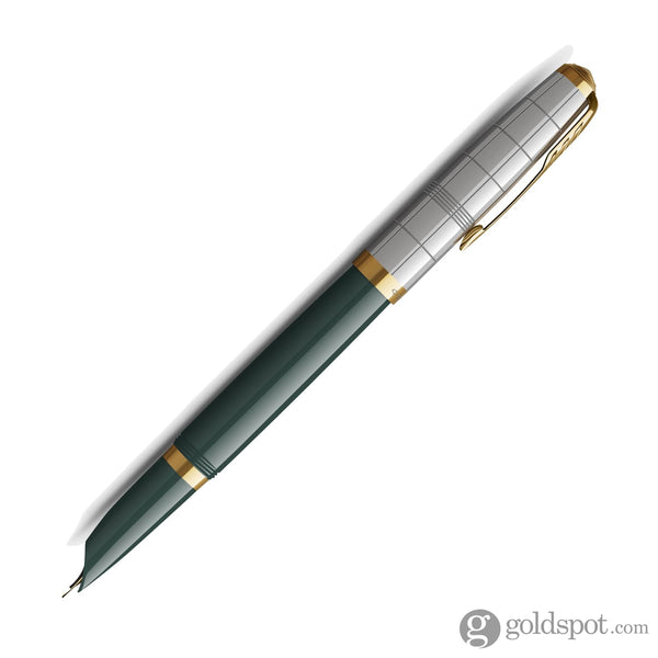 Parker 51 Premium Fountain Pen in Forest Green with Gold Trim Fountain Pen