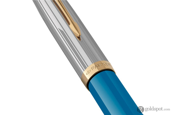 Parker 51 Premium Fountain Pen in Turquoise with Gold Trim Fountain Pen