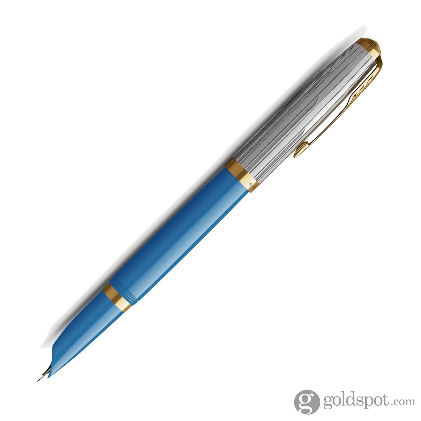 Parker 51 Premium Fountain Pen in Turquoise with Gold Trim Fountain Pen