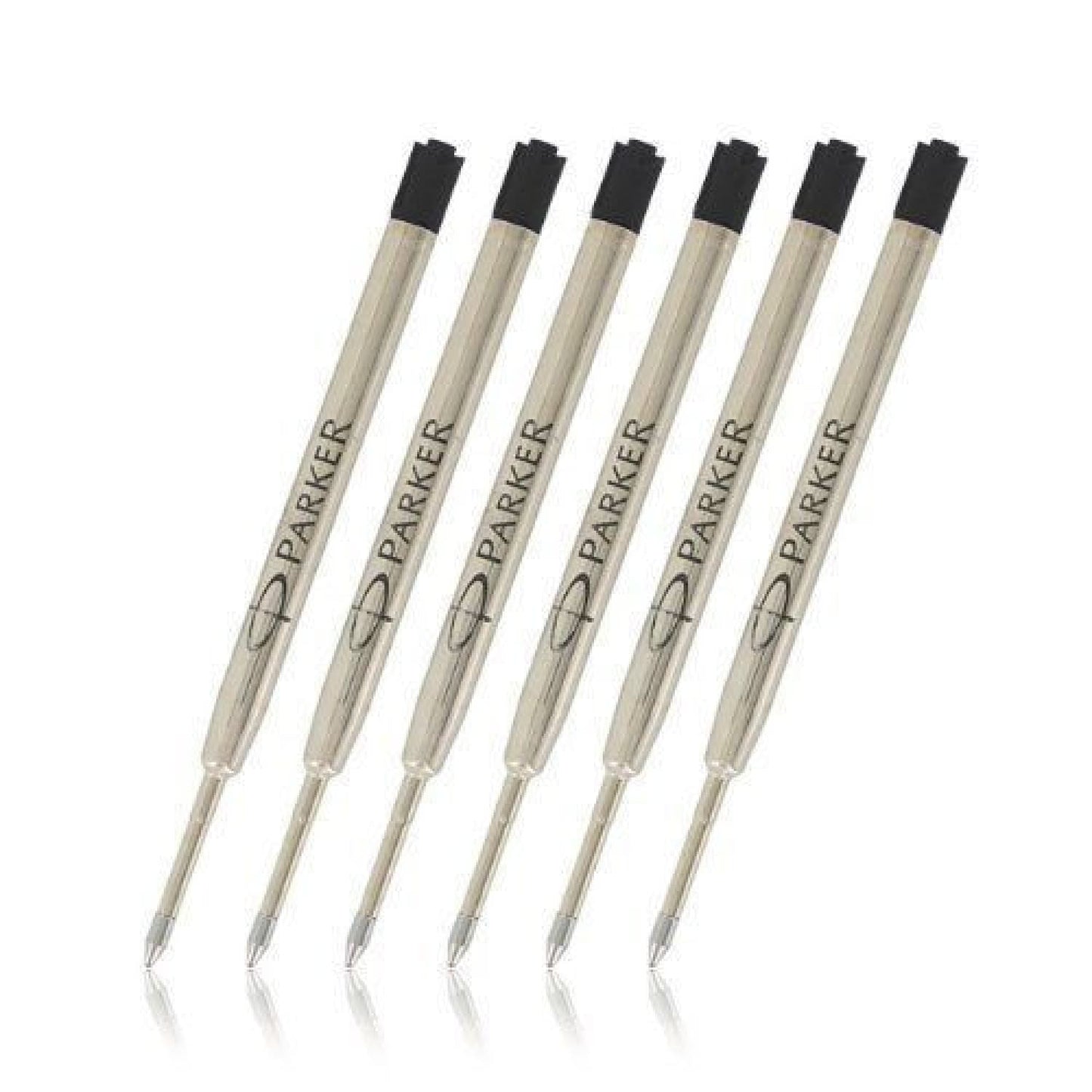 Parker Ballpoint Pen Refill in Black - Medium Point - Pack of 6 Ballpoint Pen Refill