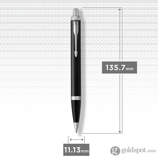 Parker IM Ballpoint Pen in Black with Chrome Trim Ballpoint Pen
