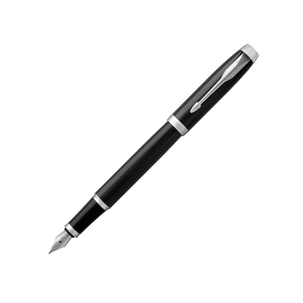 Parker IM Fountain Pen in Black with Chrome Trim - Fine Point Fountain Pen