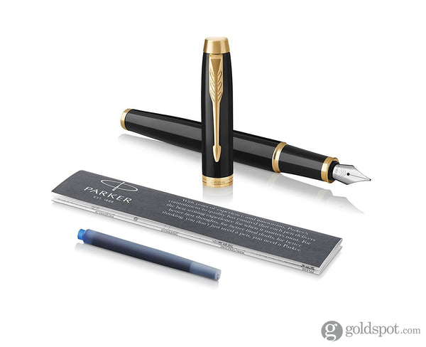 Parker IM Fountain Pen in Black with Gold Trim Fountain Pen