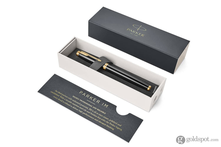 Parker IM Fountain Pen in Black with Gold Trim Fountain Pen
