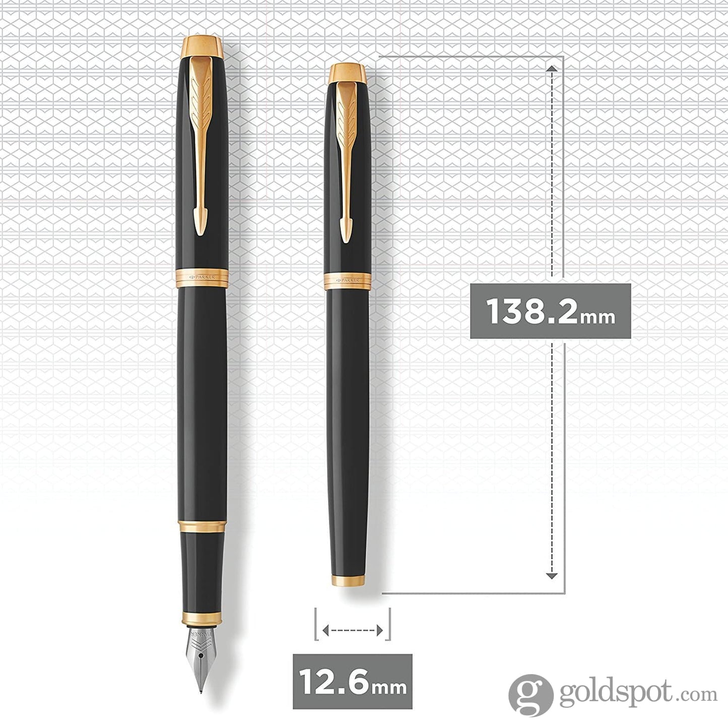 Parker IM Fountain Pen in Black with Gold Trim Fountain Pen