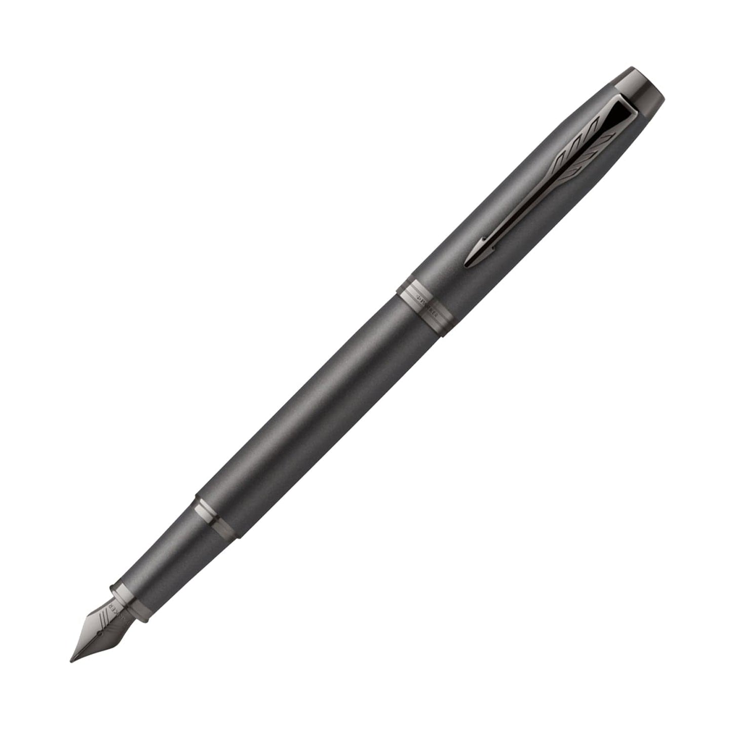 Parker IM Monochrome Fountain Pen in Titanium - Fine Point Fountain Pen