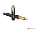 Parker IM Premium Fountain Pen in Black with Gold Trim - Fine Point Fountain Pen