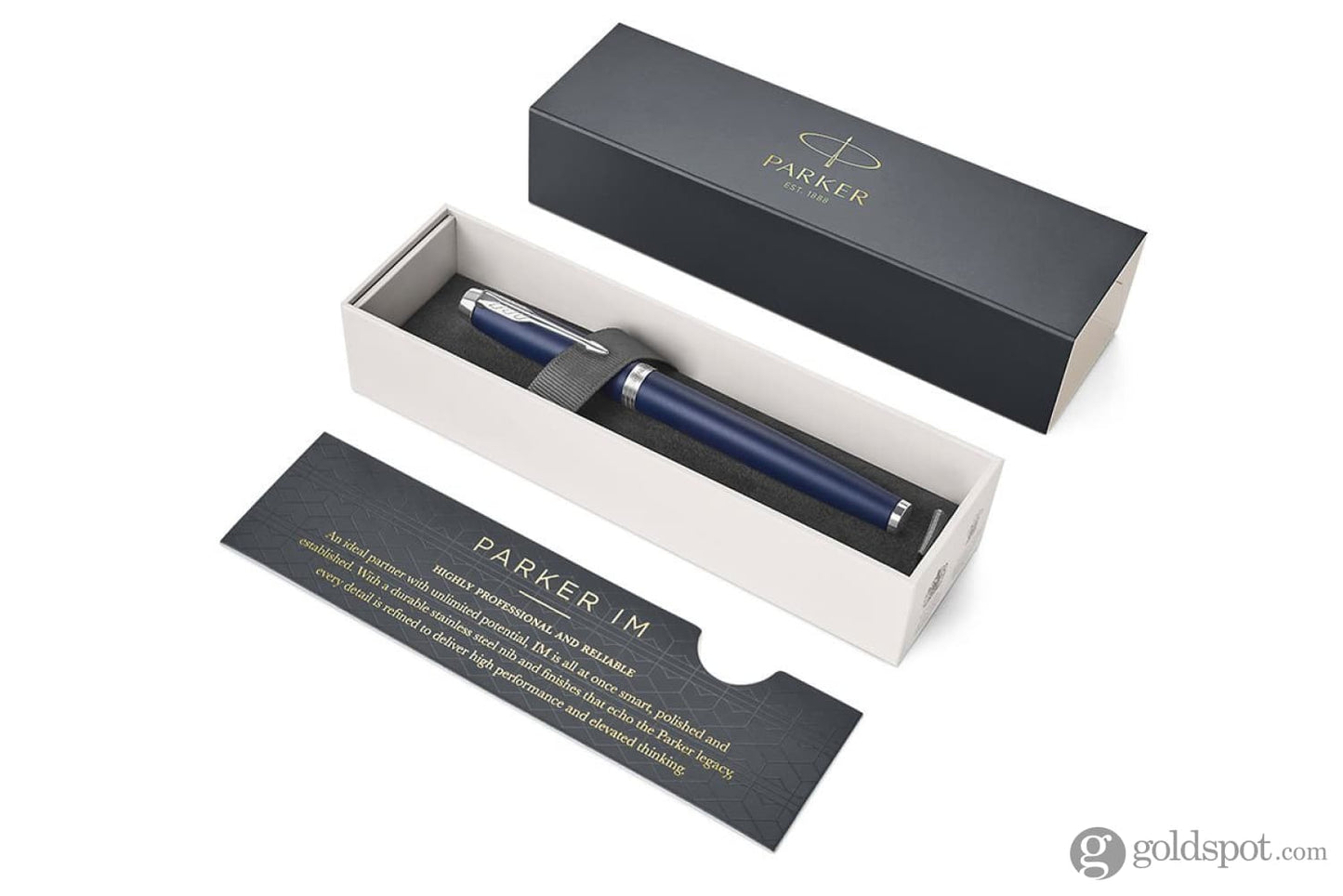 Parker IM Rollerball Pen in Blue with Chrome Trim Rollerball Pen