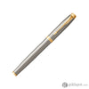 Parker IM Rollerball Pen in Brushed Metal with Gold Trim Rollerball Pen