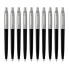 Parker Jotter Ballpoint Pen in Black Barrel - Pack of 10 Ballpoint Pen