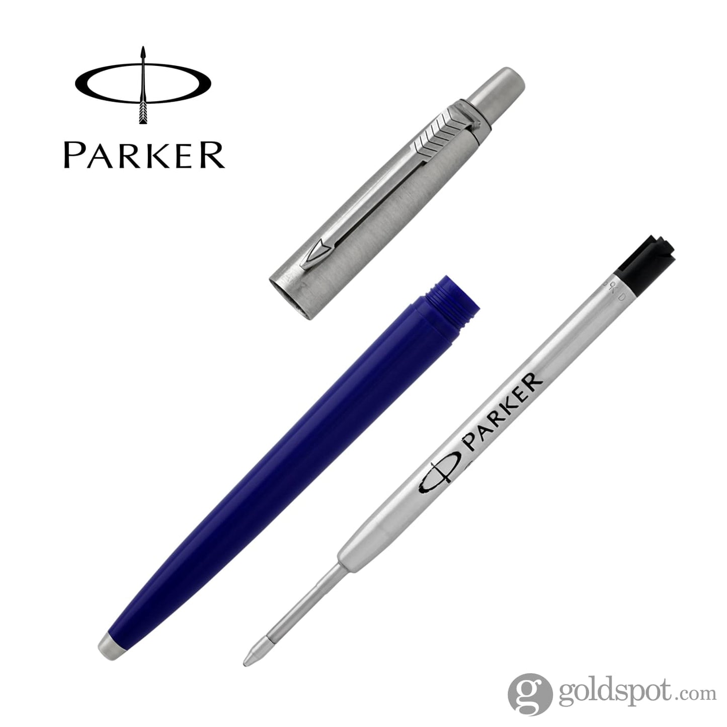 Parker Jotter Ballpoint Pen in Blue Goldspot Pens - Main Image