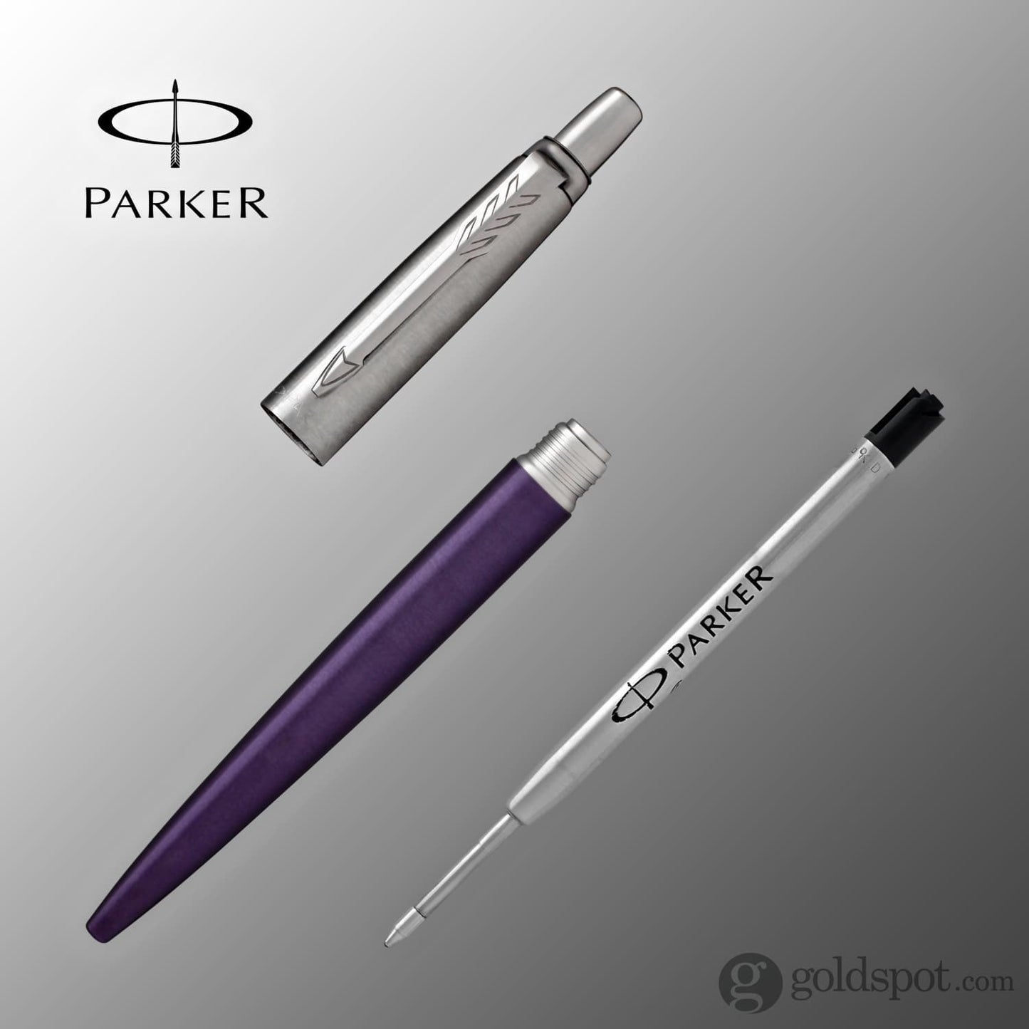 Parker Jotter Ballpoint Pen in Victoria Violet Chrome Trim
