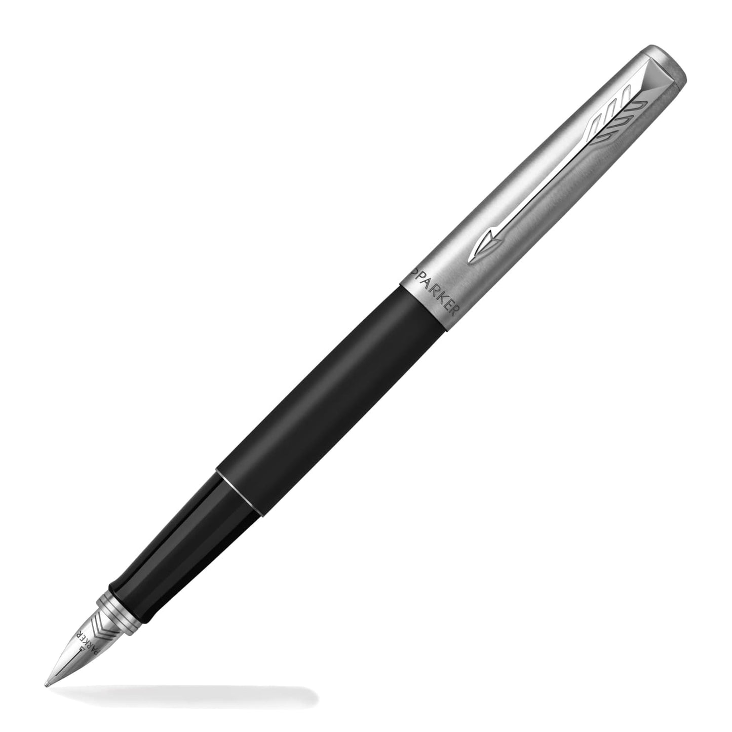 Parker Jotter Fountain Pen in Bond Street Black with Chrome Trim - Medium Point Fountain Pen