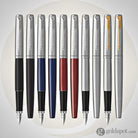 Parker Jotter Fountain Pen in Bond Street Black with Chrome Trim - Medium Point Fountain Pen