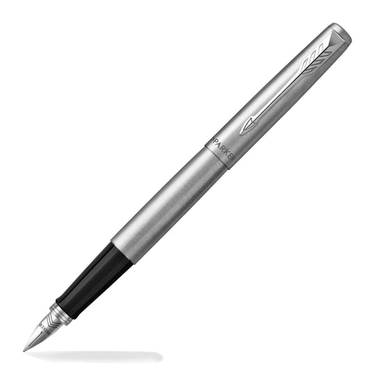 Parker Jotter Fountain Pen in Stainless Steel with Chrome Trim - Medium Point