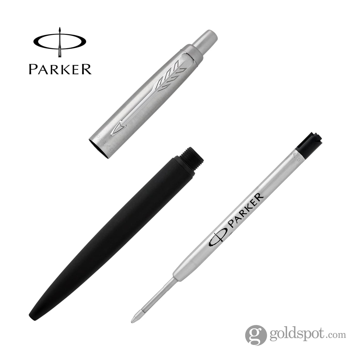 Parker Jotter XL Ballpoint Pen in Matte Black Goldspot Pens