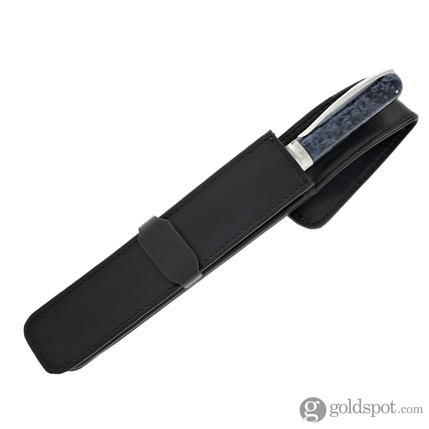 Parker Leather Single Pen Pouch in Black Pen Case