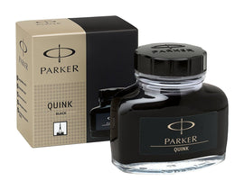 Parker Quink Bottled Ink in Permanent Black - 2oz