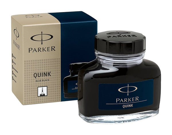 Parker Quink Bottled Ink in Permanent Blue-Black - 2oz Bottled Ink