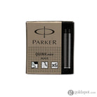 Parker Quink Mini Cartridges in Black - Pack of 6 Fountain Pen Cartridges