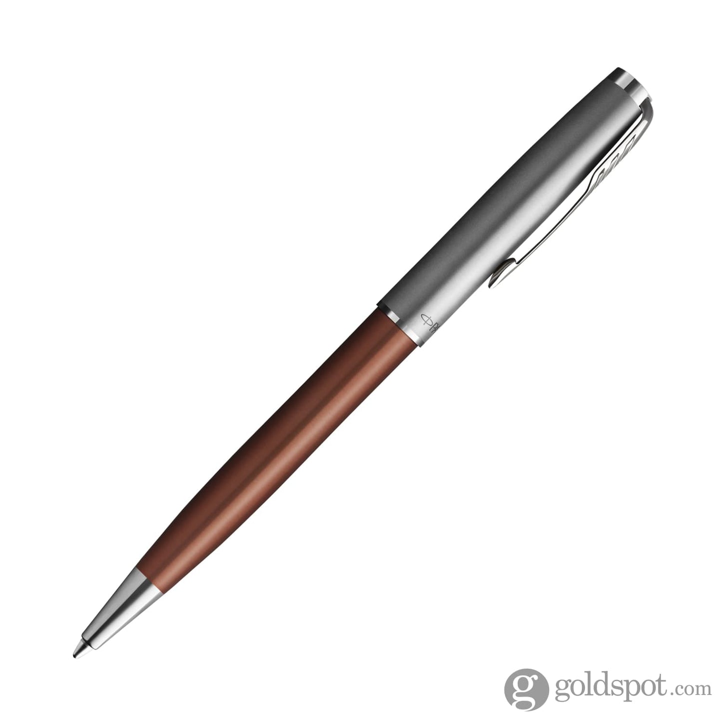 Parker Sonnet Ballpoint Pen in Metal and Orange Lacquer with Palladium Trim Ballpoint Pen