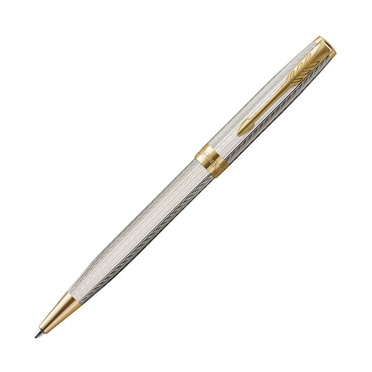 Parker Sonnet Deluxe Ballpoint Pen in Silver Mistral