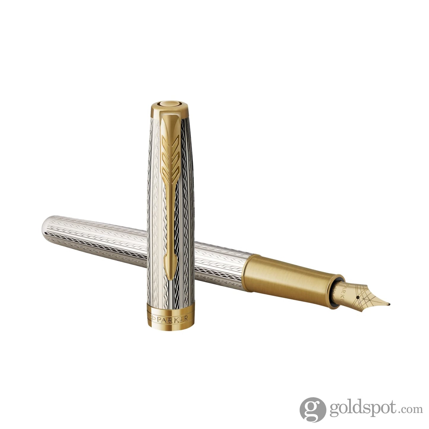 Parker Sonnet Deluxe Fountain Pen in Silver Mistral Fountain Pen