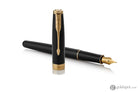 Parker Sonnet Fountain Pen in Lacquered Black with Gold Trim - Medium Point Fountain Pen