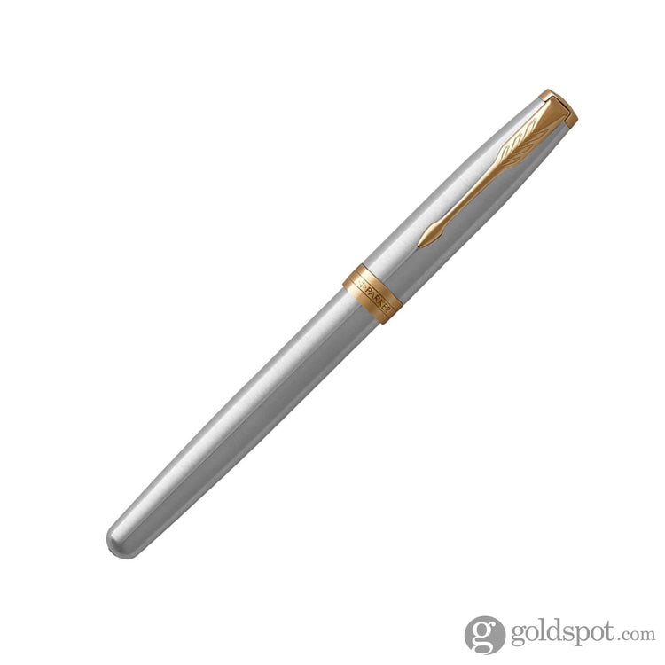 Parker Sonnet Fountain Pen in Stainless Steel With Gold Trim - Medium Point Misc
