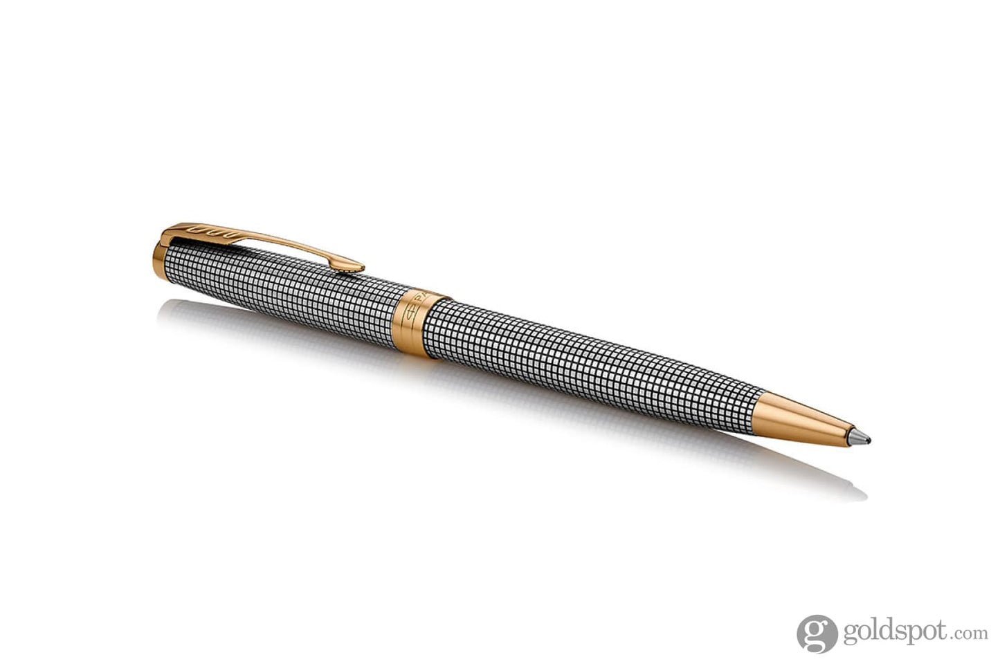 Parker Sonnet Prestige Ballpoint Pen in Silver with Ciselé Pattern Ballpoint Pen