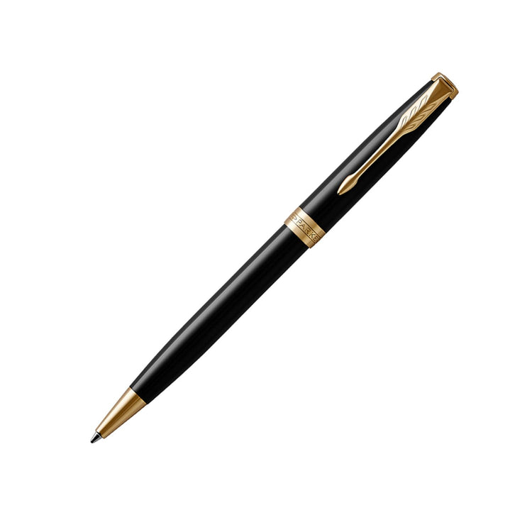 Parker Sonnet Retractable Ballpoint Pen in Lacquered Black with Gold Trim Ballpoint Pen