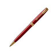Parker Sonnet Retractable Ballpoint Pen in Lacquered Red with Gold Trim