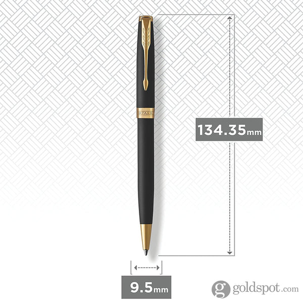 Parker Sonnet Retractable Ballpoint Pen in Matte Lacquered Black with Gold Trim Misc