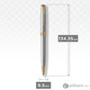 Parker Sonnet Retractable Ballpoint Pen in Stainless Steel with Gold Trim Misc