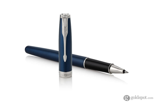 Parker Sonnet Rollerball Pen in Lacquered Blue with Chrome Trim Rollerball Pen
