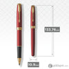 Parker Sonnet Rollerball Pen in Lacquered Red with Gold Trim Rollerball Pen