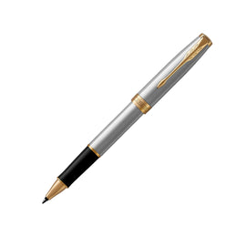 Parker Sonnet Rollerball Pen in Stainless Steel with Gold Trim