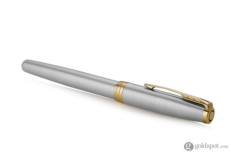 Parker Sonnet Rollerball Pen in Stainless Steel with Gold Trim Rollerball Pen