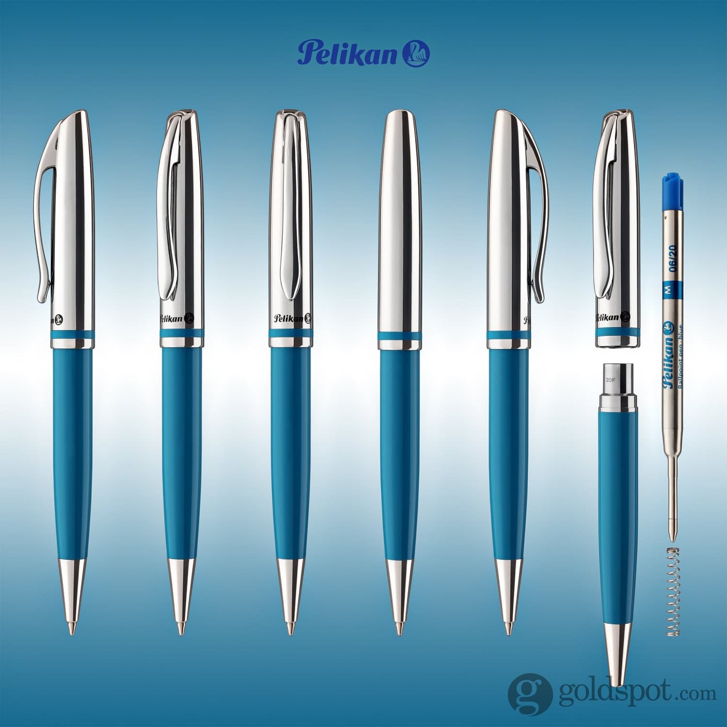 Pelikan Jazz Classic Ballpoint Pen in Petrol Blue Ballpoint Pen