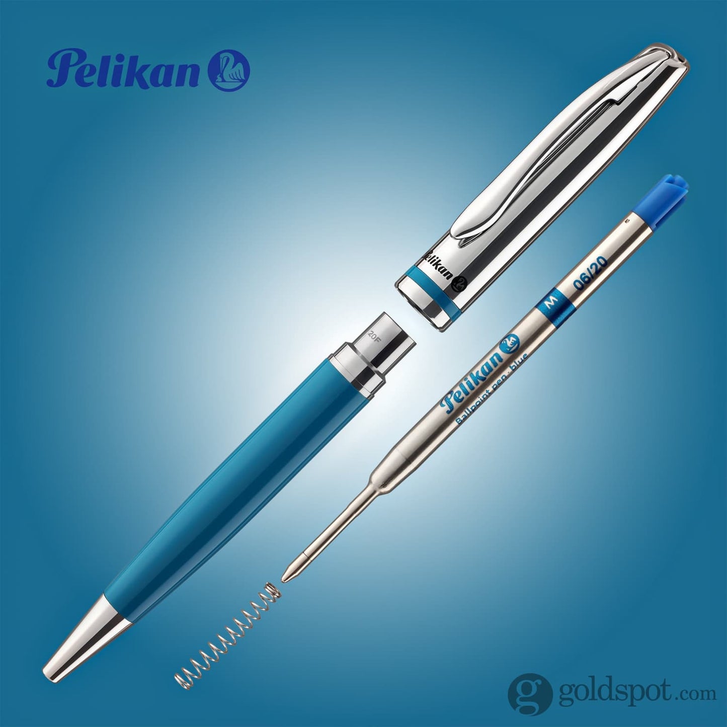 Pelikan Jazz Classic Ballpoint Pen in Petrol Blue Ballpoint Pen