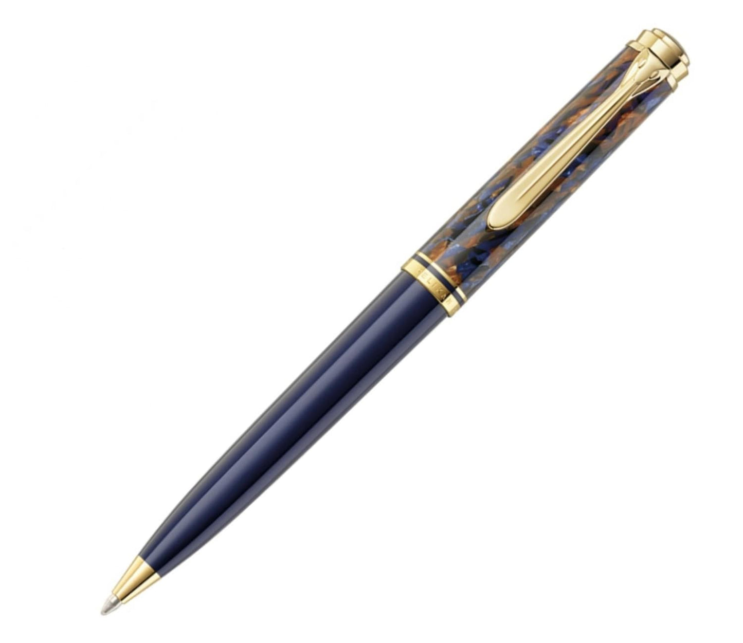 Pelikan Souveran M800 Ballpoint Pen in Stone Garden with Gold Trim Fountain Pen