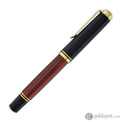 Pelikan Souveran M800 Fountain Pen in Black & Red with Gold Trim - 18K Gold Fountain Pen