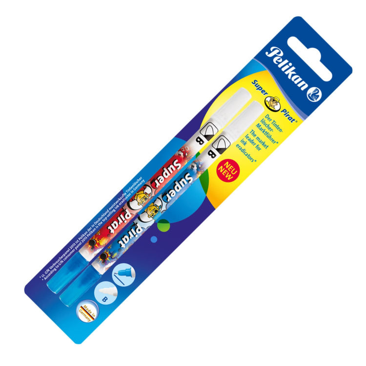 Pelikan Super Pirat Ink Eradicator for Royal Blue - Broad - Pack of 2 Marker