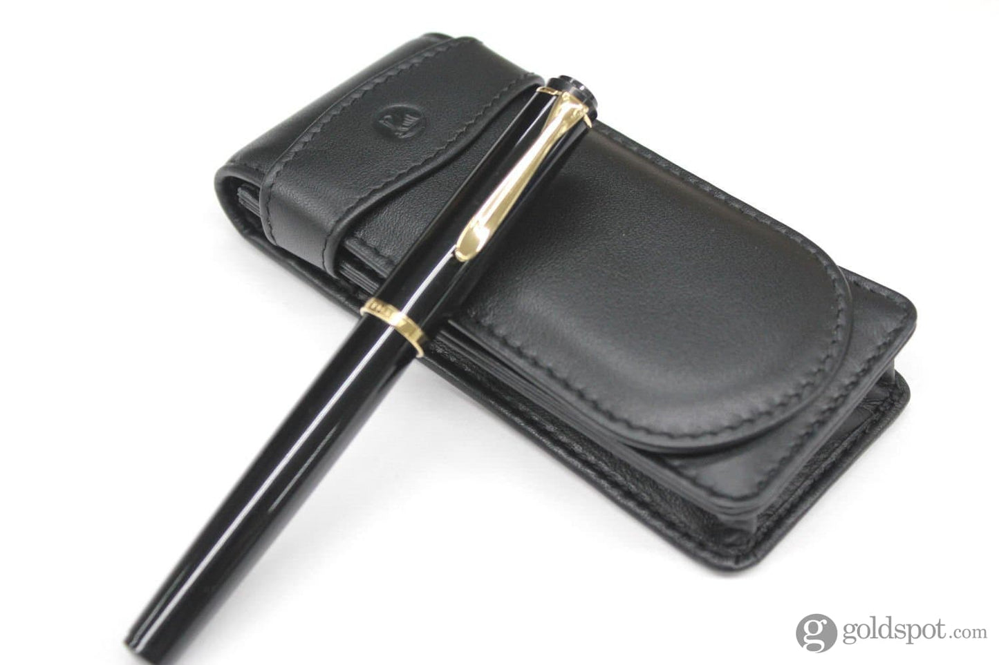 Pelikan Triple Pen Case Fine Leather in Black Pen Case