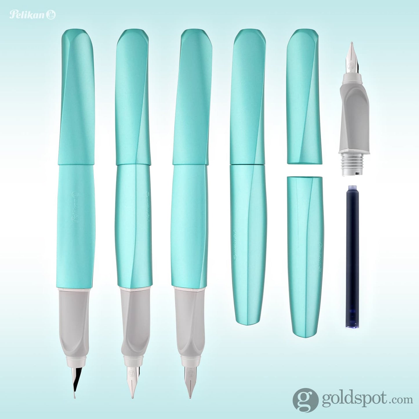 Pelikan Twist Fountain Pen in Cold Alaska - Medium Point Fountain Pen